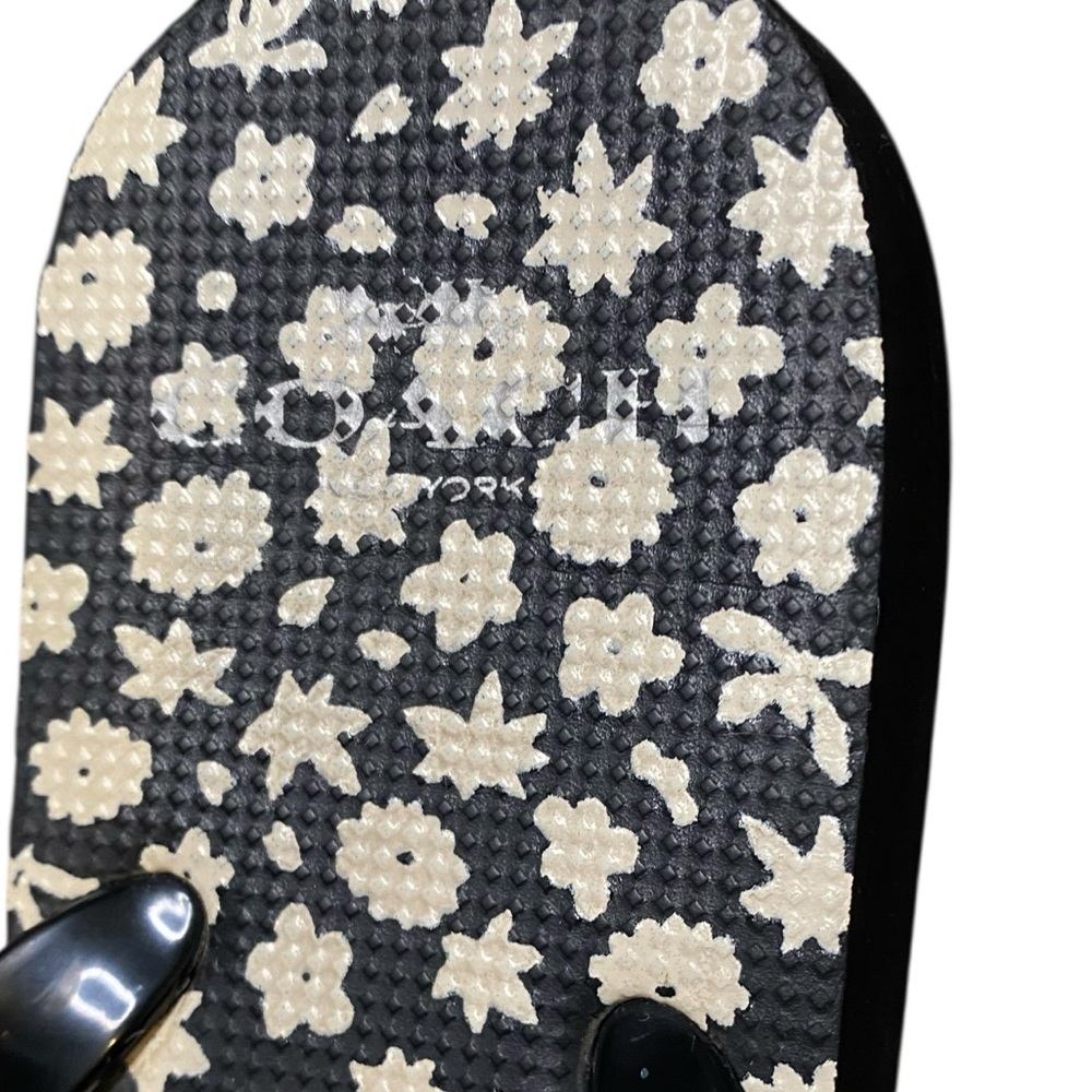 Coach Black and White Studded Sandals - Picture 4 of 9